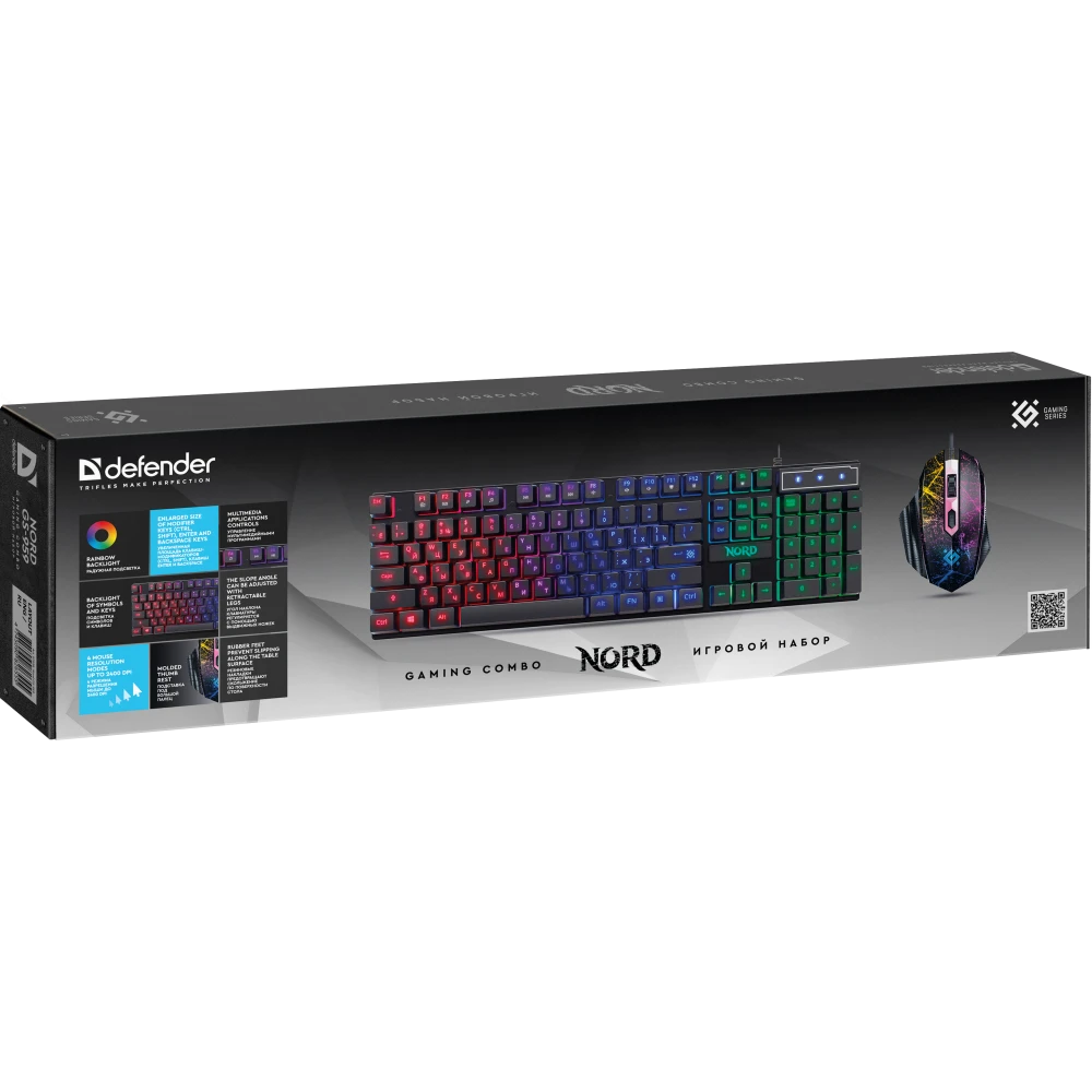 Клавиатура + мышь Defender Nord Black